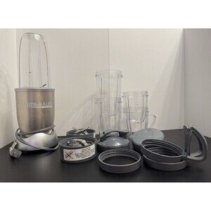 NutriBullet Pro 900W Magic Bullet Blender w/ Blades, Cups, Lids NB-201 *TESTED*
